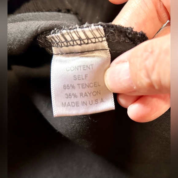 Maven West Black Raw Edge V-Neck Cable Trim Shift Dress – Size Small - Picture 9 of 10